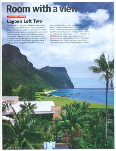 My 'Room with a view' picture from Capella Lodge, Lord Howe Island, Australia.