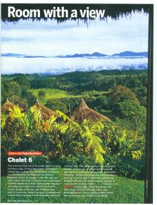 My 'room with a view' picture from Ambua Lodge, Papua New Guinea.